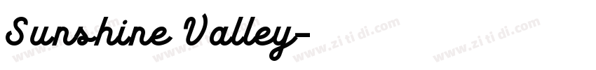 Sunshine Valley字体转换